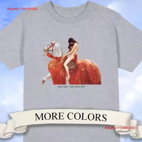 John Collier Lady Godiva T Shirt Art History vintage Washed Comfortable streetwear homme designer cl
