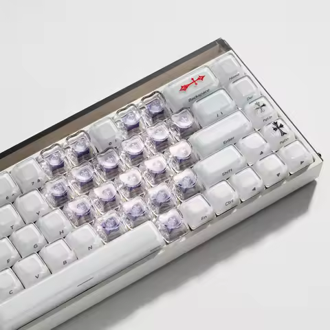 XVX Optic Heart Series 21-Key OEM Profile Transparent PC Keycap Set