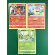 Pokémon Card TCG : 3 Cards ( Torracat , Cyndaquil& Bellsprout)