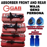 BF GAB PROTON WAJA GEN2 PERSONA SHOCK ABSORBER FRONT / REAR WITH MOUNTING + BOOT SILICONE GAB ORIGIN