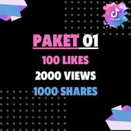 [PAKET HEMAT] Tiktok Likes / Views / Shares Paket FYP Agar Cepat Viral For Your Page | Jasa Boosting Tiktok Terkenal Viral