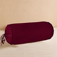 SAHARBEDDINGS 2 Pieces Cervical Neck Roll Pillow Cover with Cotton Bolster Pillowcases for Cylindric