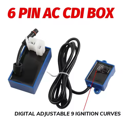 CDI Box For AKT125 RX125 FT125 FT150 CG125 FT150 RX150 SBR150 6PIN AC 9 Ignition Curves Digital Adju