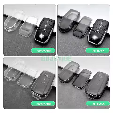 Clear TPU Car Key Case For Toyota bZ4X EA10 2022-2026 Key Fob Cover Protector Shell Auto Accessories