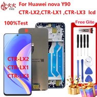 LCD Display For Huawei nova Y90 CTR-LX2 CTR-LX1 CTR-LX3 Touch Screen Digitizer Assembly With Frame R