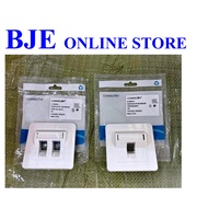 AMP Commscope CAT5E/CAT6 1Port 2 Ports Faceplate Degree Angle Type Data Wall Socket Outlet Face Plat