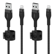 Belkin BoostCharge Pro Flex Braided USB Type A to Lightning Cable (1M/3.3FT), MFi Certified Charging