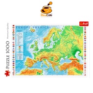 Trefl 1000 Piece Jigsaw Puzzle - Funny Cities: Physical Map Of Europe (10605)