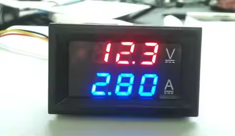 BY32A FY32A 400V 100A double display digital voltage ammeter LED dc double header with fine-tuning w