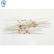100Pcs Germanium Diode 1N34A DO-35 1N34 IN34A for TV FM AM Radio Detection