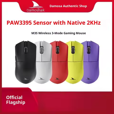 Darmoshark M3s Game Mouse Three-Mode E-Sports Office Game Live 2k Lightweight 3395 Bluetooth 2.4g Wi