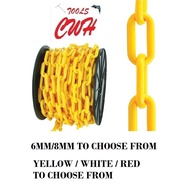 6MM 8MM PVC LINK CHAIN RANTAI PLASTIK PVC