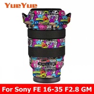 For Sony FE 16-35 2.8 GM Decal Skin Vinyl Wrap Film Camera Lens Body Protective Sticker Protector Co
