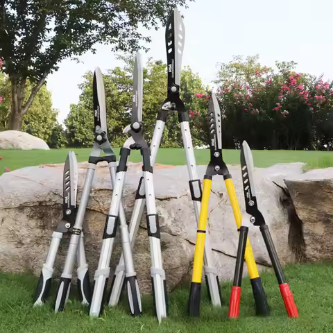 Heavy Duty Lawn Big Scissors Branch Trimming Tool Garden Hedge Retractable Handle Lift SK5 Steel Sci