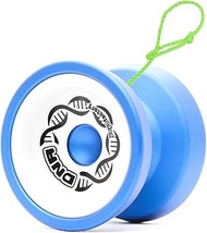 YoyoFactory DNA Yo-Yo - Blue White (Metal Yoyo, Cord, Ball Bearing & Instructions Included)