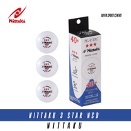 Nittaku 3-Star Standard | Ping Pong Ball | Table Tennis Ball | White