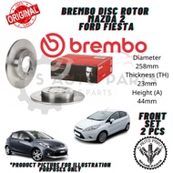 MAZDA 2 / FORD FIESTA FRONT BREMBO BRAKE DISC ROTOR