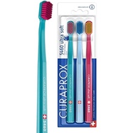 Curaprox CS 5460 Ultra-Soft Toothbrush – for Sensitive Teeth & Gums | Gentle Plaque Removal | 3-Pack
