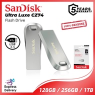 SanDisk Ultra Luxe CZ74 USB 3.1 Flash Drive 150MB/s Metal Pendrive 1TB 512GB 256GB 128GB Thumbdrive 