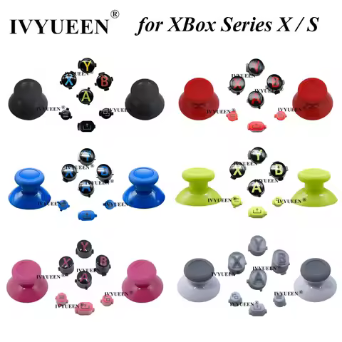 IVYUEEN for XBox Series X S Core Gaming Controller Thumbsticks ABXY View Menu Share Buttons Mod Kit