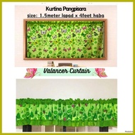 ◈ ❀ ㍿ School black board  and valancer  Window Curtain,.,.parpala design,.,.
