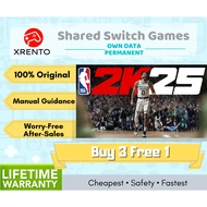 ⚡buy 2 Free 1⚡Nintendo Switch Games NBA 2k25 Basketball Multiplayers Murah Download Own Data Eshop