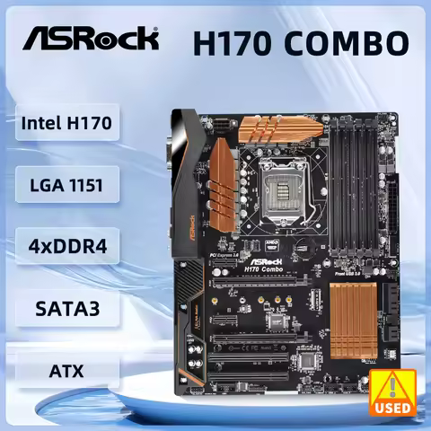 ​​ASRock H170 combo Motherboard Intel H170 LGA 1151 support 7400 6500 7700 7600 6600 6300 6700 cpu D