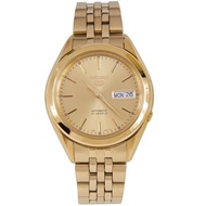 Karnvera Shop Seiko 5 Sports Automatic นาฬิกาข้ิอมือผู้ชาย Gold สายสแตนเลส รุ่น SNKL28K1