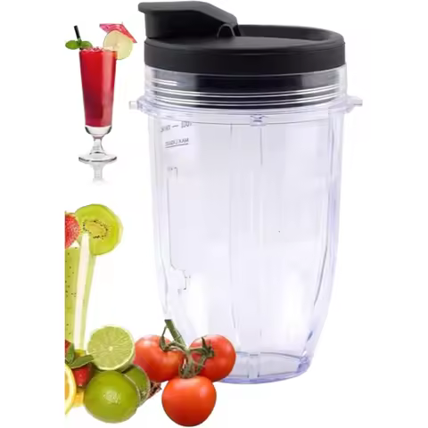 18OZ Replacement Cup for Nutri Ninja BL450 BL456 BL480 BL480 BL482 BL640 BL642 BL682 BL682 BN401 Ble