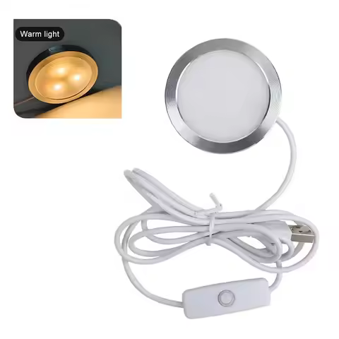 RGB Color Adjustable USB Circular Lamp DIY Bright Light Ultra-thin LED Light 3W Energy-Efficient 3D 