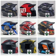 JPX full face helmet JPX MX 726R helmet BABA motif/RANGER/MARZ/WOLF