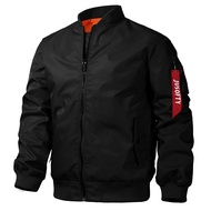 GOLYOY Bomber Jacket Men Casual Lightweight Cyberpunk Jacket Fashion Zip Up Windbreaker Techwear Str