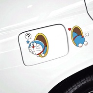 Doraemon Dokodemo Doa Cute Lovely Decals Car Stickers For Corolla Cross Fuel Tank Cap Bumper Trunk M