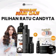 CANDYTA SET QUEEN'S CHOICE  CANDYTA HAIR LOSS TREATMENT DAMAGED DANDRUFF RATU EIRA SYAZIRA Condition