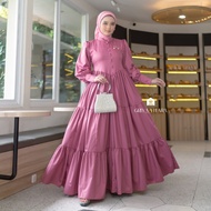 Evina Dress - Modern korean style dress with hijab, luxurious princess dress, toyobo material, lates