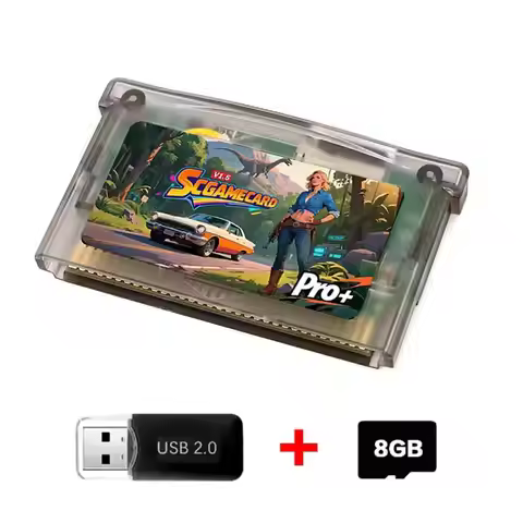 SCFW V1.5 Flash Cart 1000 Games for GBA GBC GB NES Game Boy Advance with 8GB SD Card and Adapter Min