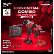 MILWAUKEE M12 FUEL ESSENTIAL COMBO (M12 FPP2A2-402X SA + 48-22-1505)