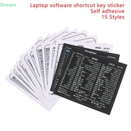  14 Windows PC Reference Keyboard Shortcut Sticker Adhesive for PC Laptop Desktop On Sale