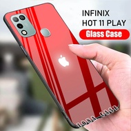 INFINIX HOT 11 PLAY - SoftCase Glass Kaca - [S01] - Pelindung Handphone Hp INFINIX HOT 11 PLAY- Casing Hp INFINIX HOT 11 PLAY - Case Hp INFINIX HOT 11 PLAY- Bisa Bayar Di Tempat - COD!!!