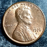 1976 D 1Cent Lincoln Memorial Cent