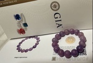 舒俱倈/舒俱來/蘇紀石圓珠手鍊 GIA 鑑定（12.33mm/Gross weight40.05grams)