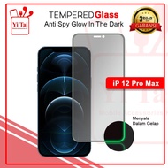 YITAI GLOW IN THE DARK TEMPERED GLASS SPY IPHONE 12 IPHONE 12 MINI 12 PRO MAX