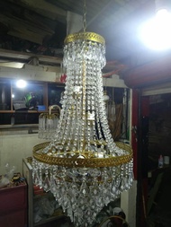 Lampu Hias Gantung Kristal Akrilik Ukuran Besar Dekorasi