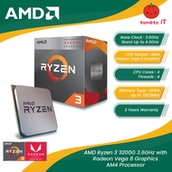 AMD Ryzen 3 3200G 3.6GHz with Radeon Vega 8 Graphics AM4 Processor