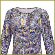 ▬ ◫ ❤ [ER] 1970s Vintage Dress Women Retro Dress 70s Disco Party Costume Set with Headband Colorful