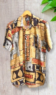 KEMEJA HEM SURFING PRIA MOTIF PANTAI BAJU DISTRO PRINTING ORIJINAL LENGAN PENDEK