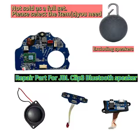 Complete set of repair accessories for JBL Clip 3 Bluetooth speakers