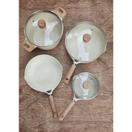 [New Variant] Carote Set White Single Kitchen Cookware