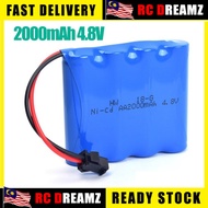 NiCd Battery Pack 4.8V / 6V / 7.2V / USB Charger cable Ni-Cd AA Battery with JST / SM connector