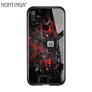 HontingaสำหรับRealme 5 Pro CaseวงจรเทคโนโลยีBoard Explorerสำรวจธีมรุ่นโทรศัพท์กรณีกระจกเทมเปอร์ฝาหลังปลอก
